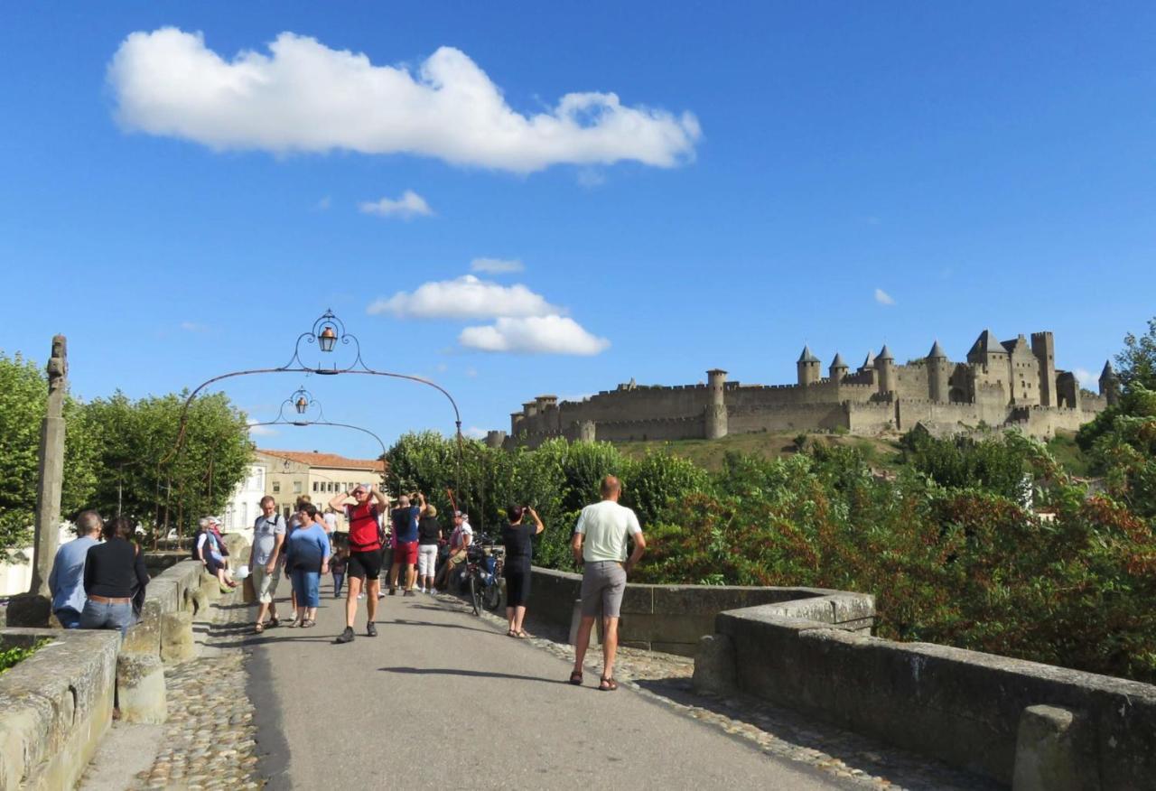 Tout Confort ! Calme, Climatisation, Parking Gratuit, Grande Terrasse, Ascenseur, Wifi Carcassonne Bagian luar foto